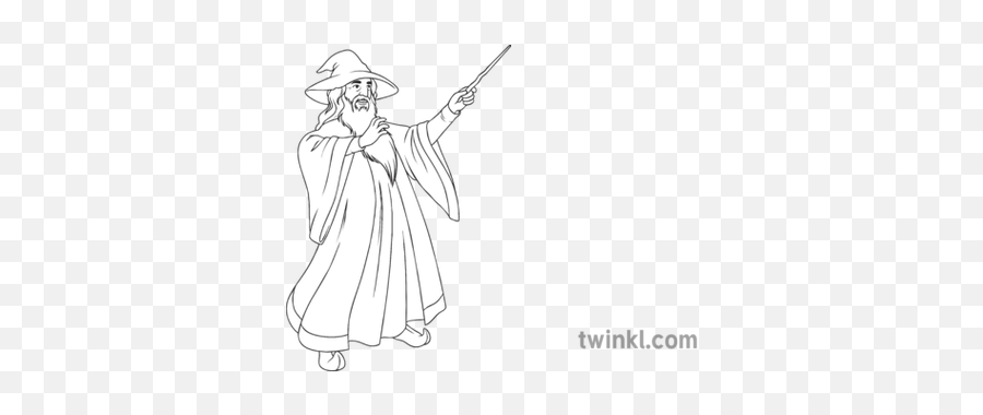 Wizard Maths Halloween Costume Magic Secondary Bw Rgb - Fictional Character Png,Halloween Costume Png