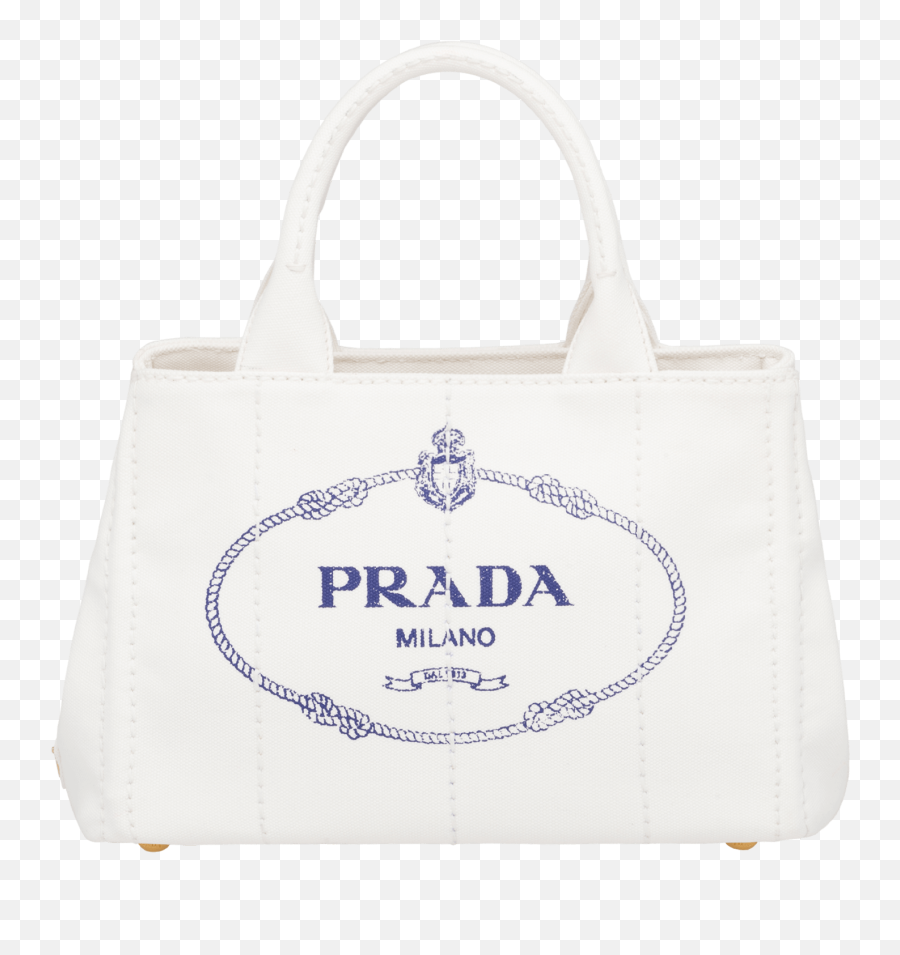 Fabric Printed Tote - Tote Bag Png,Prada Logo Png
