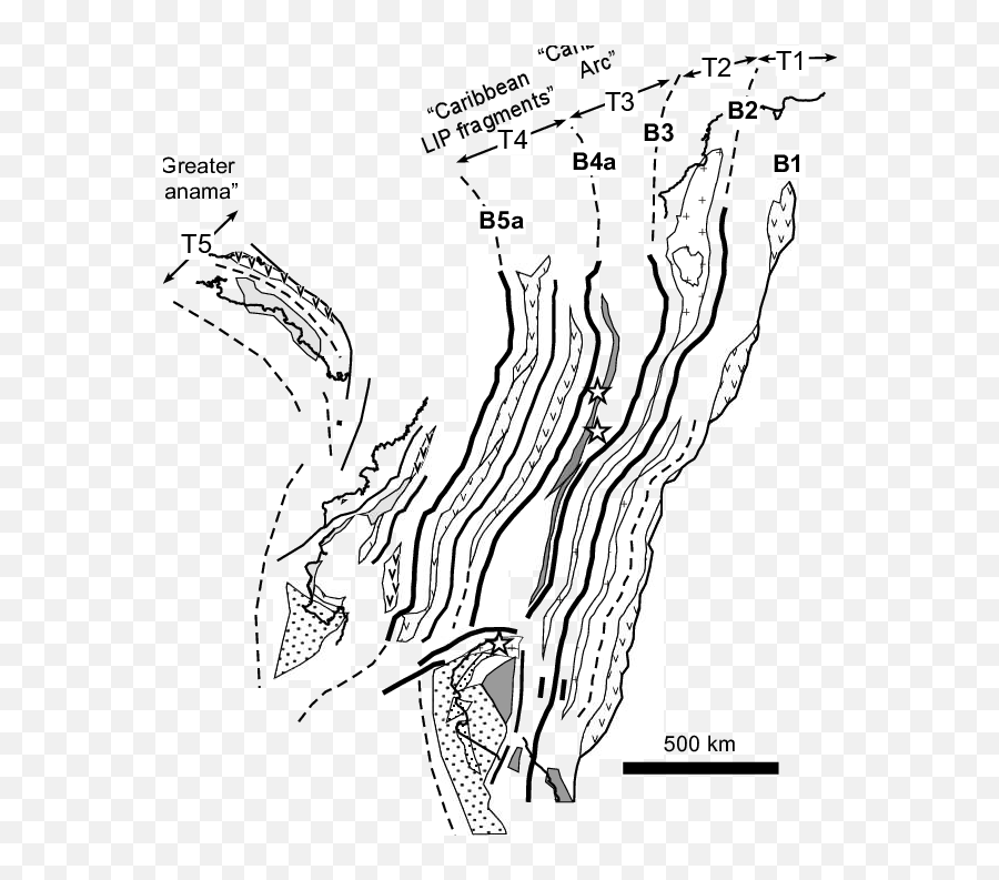 Dissected Geological Map - Dot Png,Colombia Map Png