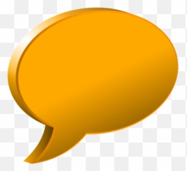 Orange Clipart Bubbles Transparent Free For - Golden Text Bubble png