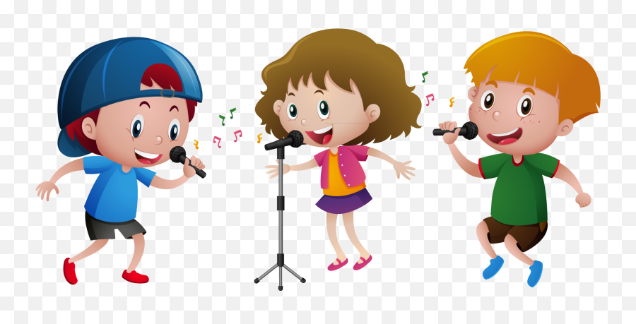 Dance Singing Clip Art - Vector Singing Children Png Singing Children Clip Art,Children Png