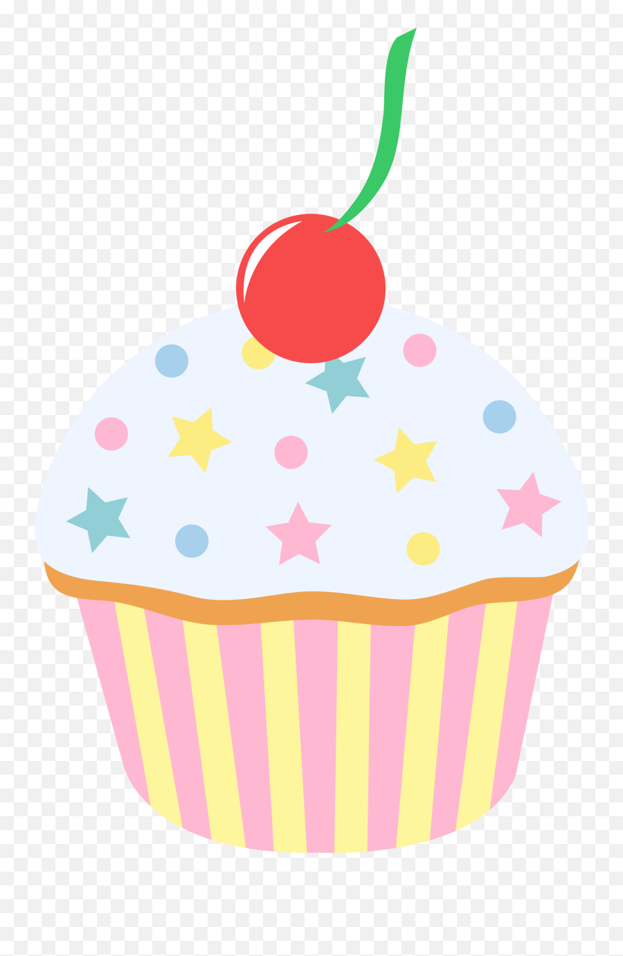Vanilla Cupcake With Sprinkles And - Cupcake With Sprinkles Clipart Png,Sprinkles Transparent Background