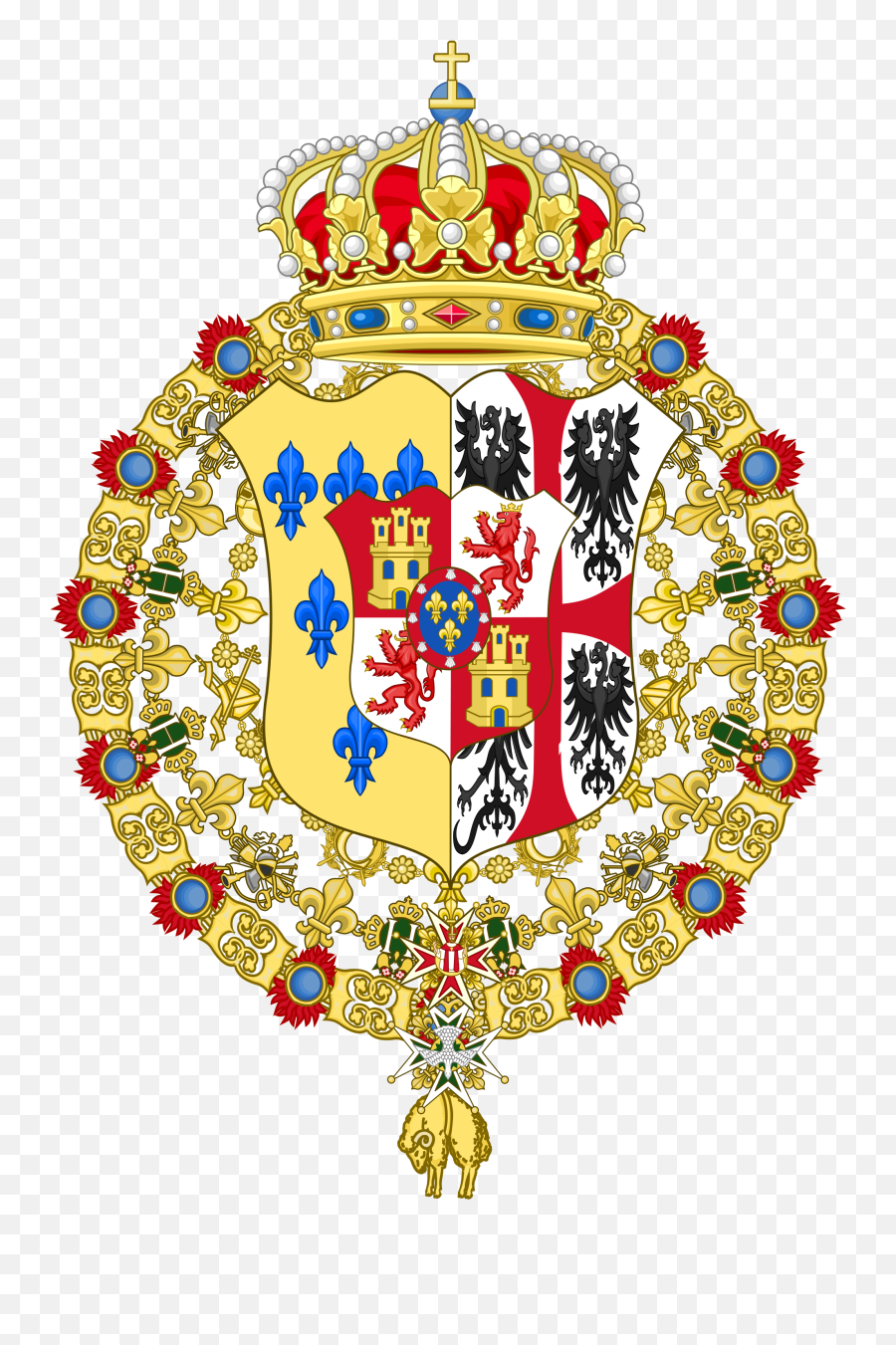 Spain Coat Of Arms Transparent Png - Escudo De Armas De Parma,Coat Of Arms Template Png