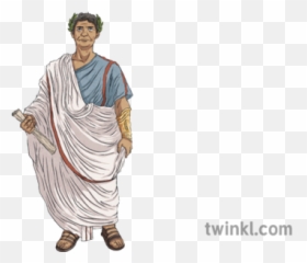 Roman Senator Person Man Rome Ancient History Toga - Traditional png