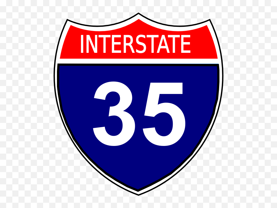 Download Blank Sign Interstate - Interstate Highway Sign Png,Interstate Sign Png