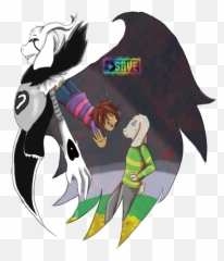 Download This Was A Request To Draw Asriel And Frisk - Final Form Undertale Dreemurr png