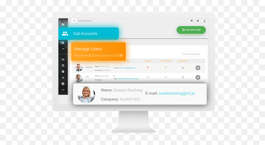 Sub - Accounts At Livewebinar Livewebinarcom Technology Applications Png,Manage Account Icon