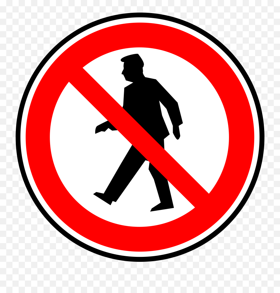 No Alcohol Clipart - No Walk Through Sign 2400x2400 Png No Walking,