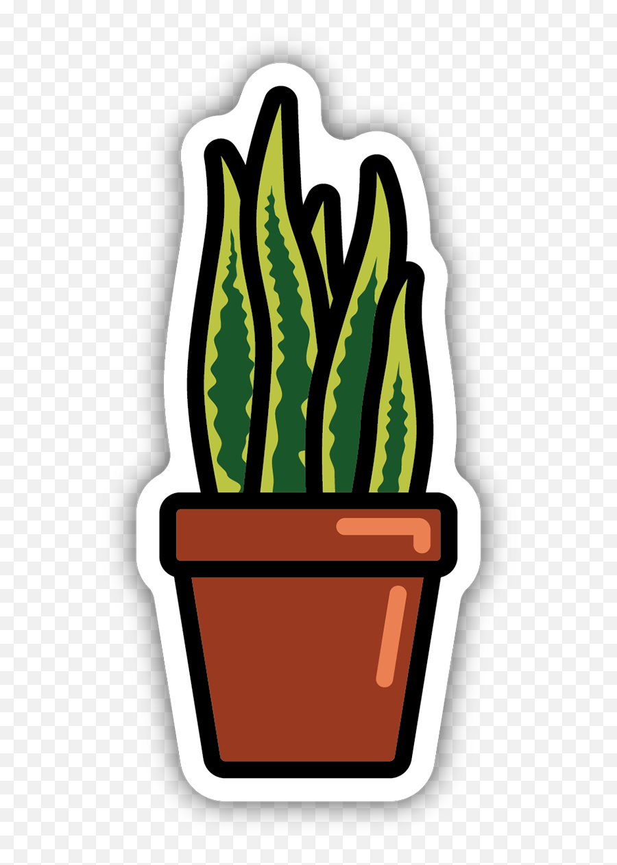 Vinyl Decal Sticker Snake Plant Lottie Jane - Snake Plant Sticker Png,Cozy Icon