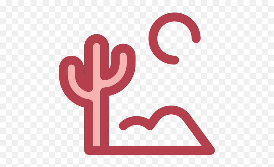 Cactus Sun Nature Landscape Desert Icon - Desierto Logo Png,Cactus Icon