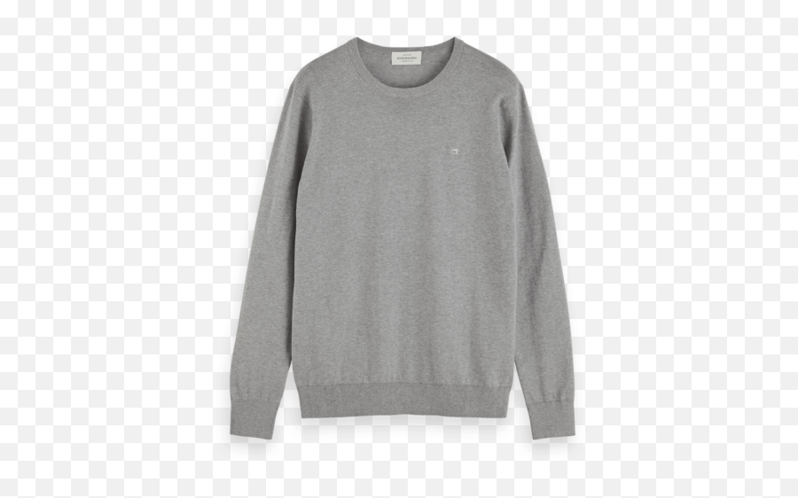 Grey Melange Cotton Cashmere Crewneck Knit Scotch U0026 Soda - Bella Freud English Boy Top Png,Icon For Hire T Shirts