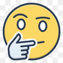 Emoji Thinking Expression Image - Canva Happy png