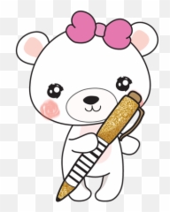 Boo Bear Cry Dek Designs - Girly png