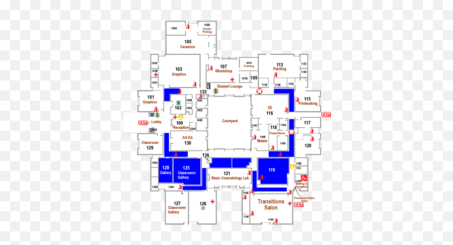 Visual Arts U0026 Design Center Vadc - Campus Maps Mott Vertical Png,Fnaf1 Icon