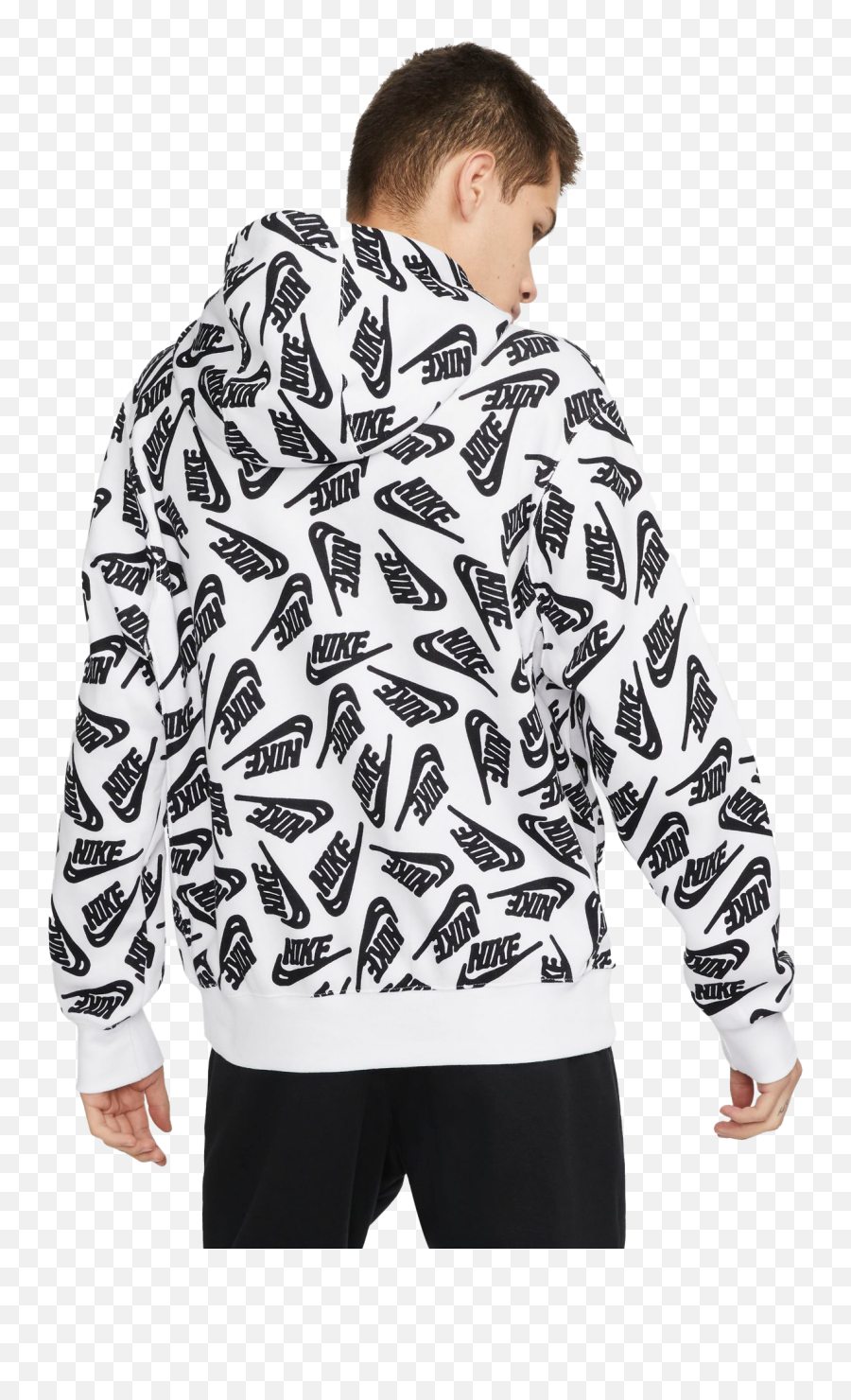 Nike Menu0027s Sportswear Sport Essentials White Pullover Hoodie - Hooded Png,Icon Street Jackets