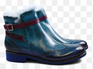 Amelie 11 Crust Ice Blue Shade Eggplant Strap Fur Png