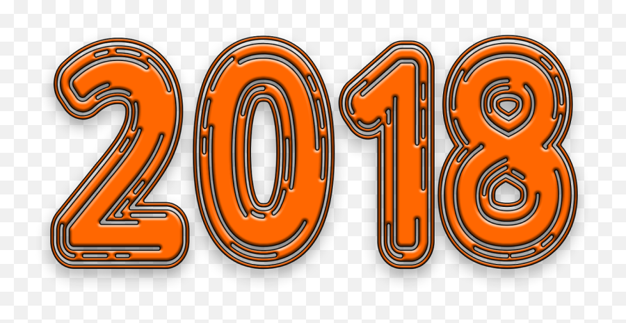 Happy New Year 2018 Download Qute Hd - Illustration Png,New Year 2018 Png