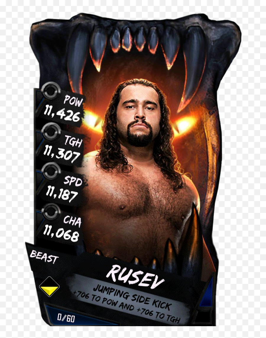 Wwe Supercard Beast Cards Png Image - Wwe Supercard Hd Png,Rusev Png