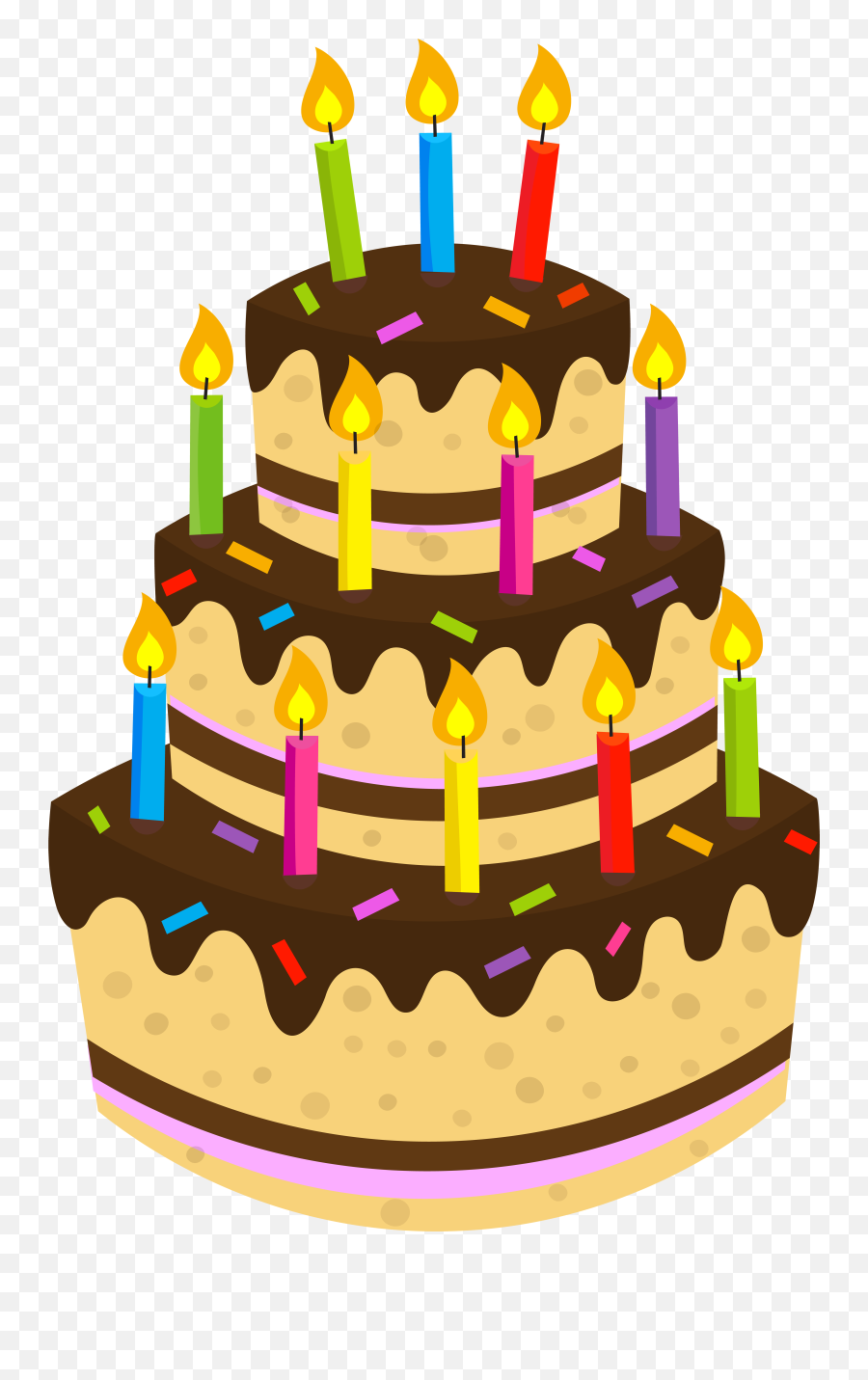 Birthday Cake Chocolate Clip Art - Transparent Background Birthday Cake  Clipart Png,Birthday Cake Clipart Transparent Background - free transparent  png images 