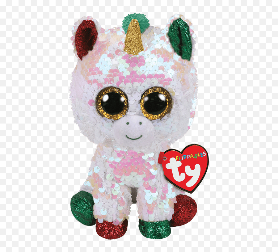 Stardust - Reversible Sequin Christmas Unicorn Beanie Boo Christmas Flippables Png,Stardust Png