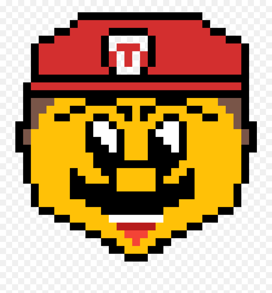 Pixilart - Super Mario 64 Mariou0027s Head Nes By Anonymous Gif Smiley Nodding Yes Png,Mario Head Png