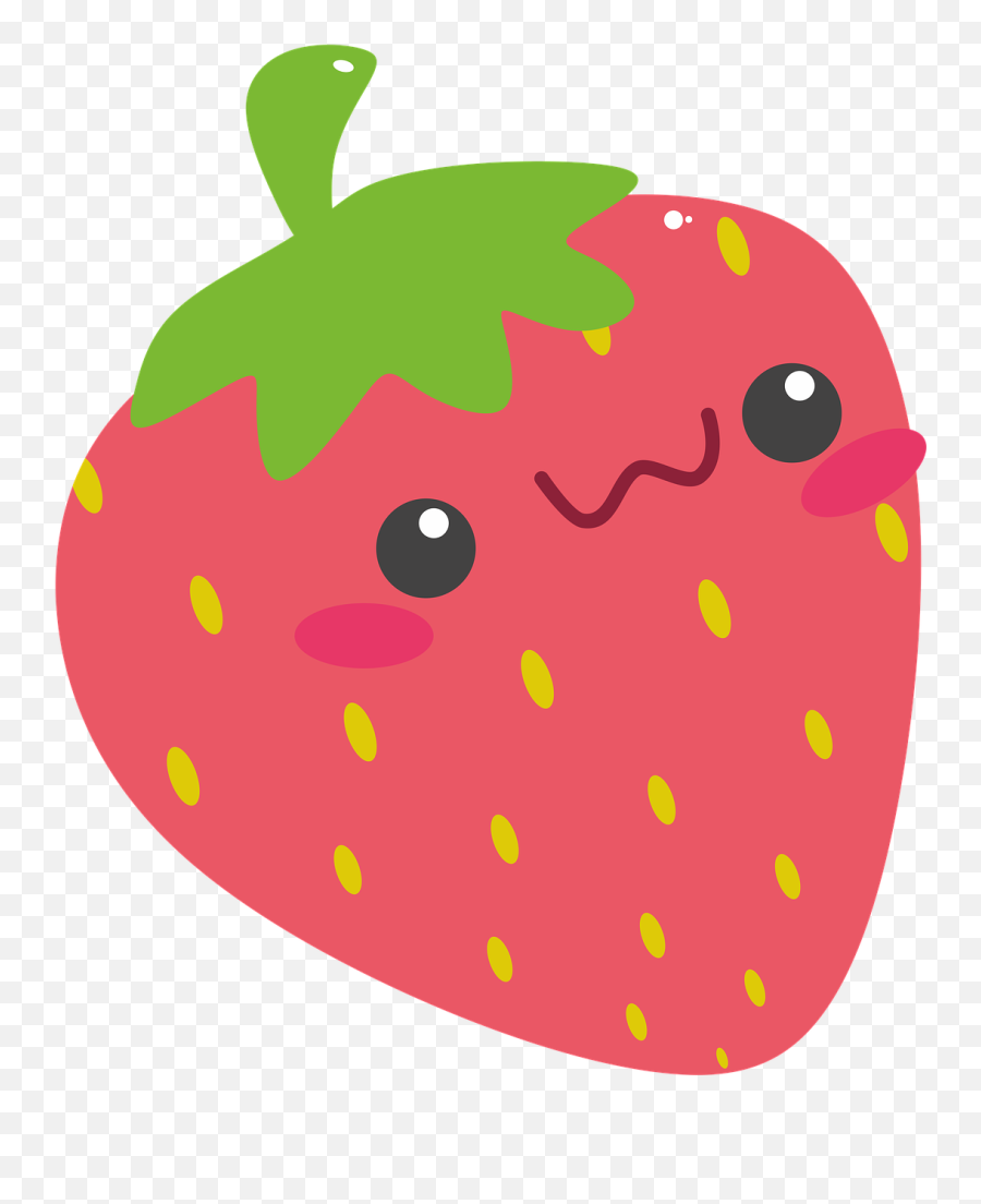 Strawberry Red Rosa Network Pink - Transparent Kawaii Strawberry Png,Transparent Strawberry