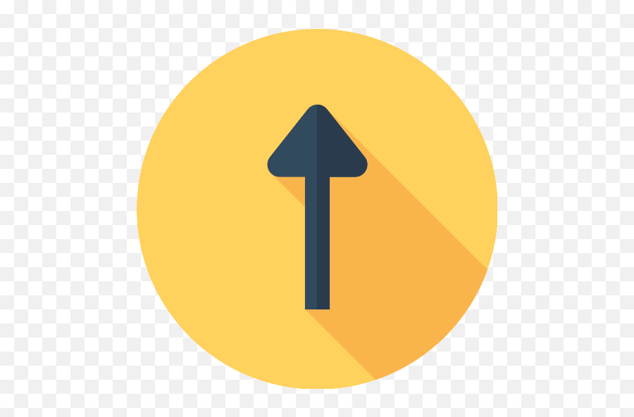 Up Arrow Upload Png Icon - Traffic Sign,Orange Arrow Png