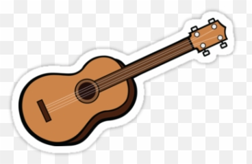 Uke Stickeru0027 Sticker By Snorlaxbum Ukulele Stickers - Ukulele Sticker Png,Ukulele Png