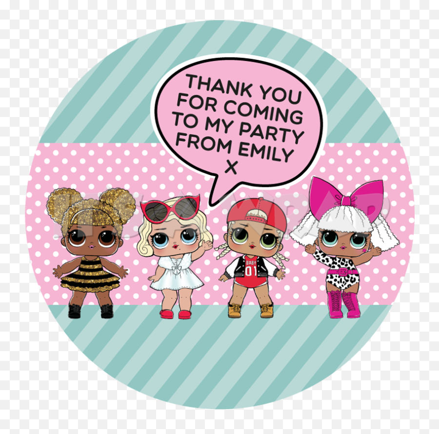 Lol Surprise Sweet Cone Stickers - Lol Surprise Birthday Sticker Png,Lol Surprise Dolls Png