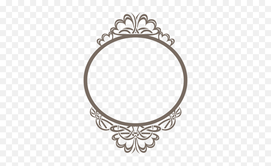 Decorative Rounded Ornate Frame - Transparent Png U0026 Svg Ornate Frame Circle Vector,Mirror Frame Png