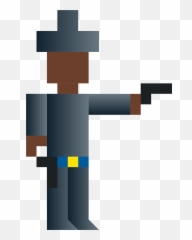 Gun Shot Clipart Shoot - Shooting Gun Pixel Art Png,Man With Gun Png