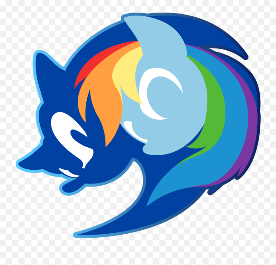 Download Hd My Little Pony Friendship Is Magic Images Sonic - Sonic Rainbow Dash Png,My Little Pony Logo