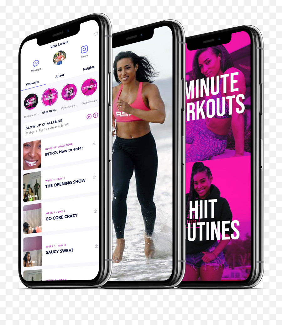 Lita Lewis Fitness App - Smartphone Png,Lita Png