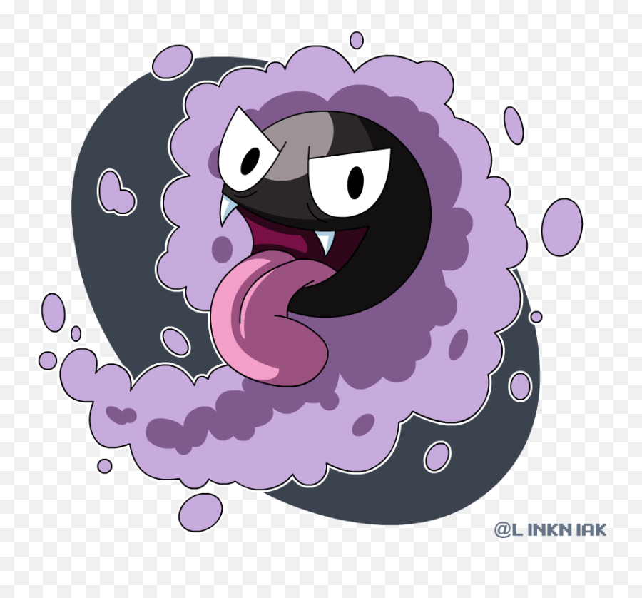 Gastly By Linkniak - Illustration Png,Gastly Png
