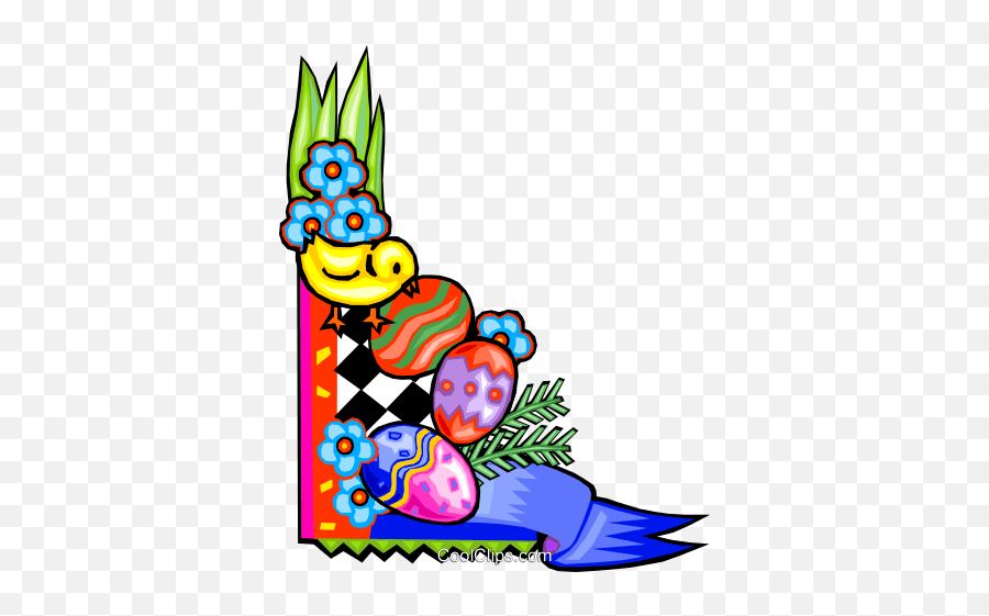 Download Easter Egg Border Royalty Free Vector Clip Art - Easter Clip Art Borders Png,Easter Border Png