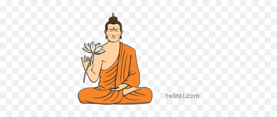 Ks1 Re Buddha Illustration - Twinkl Una Persona Bostezando Para Dibujar Png,Buddha Png