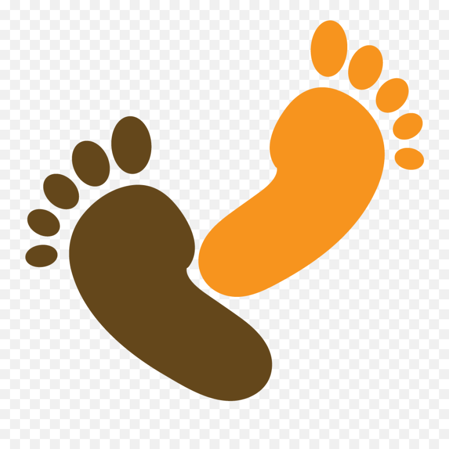 Orange And Brown Foot - Don T Stand Here Png,Feet Png