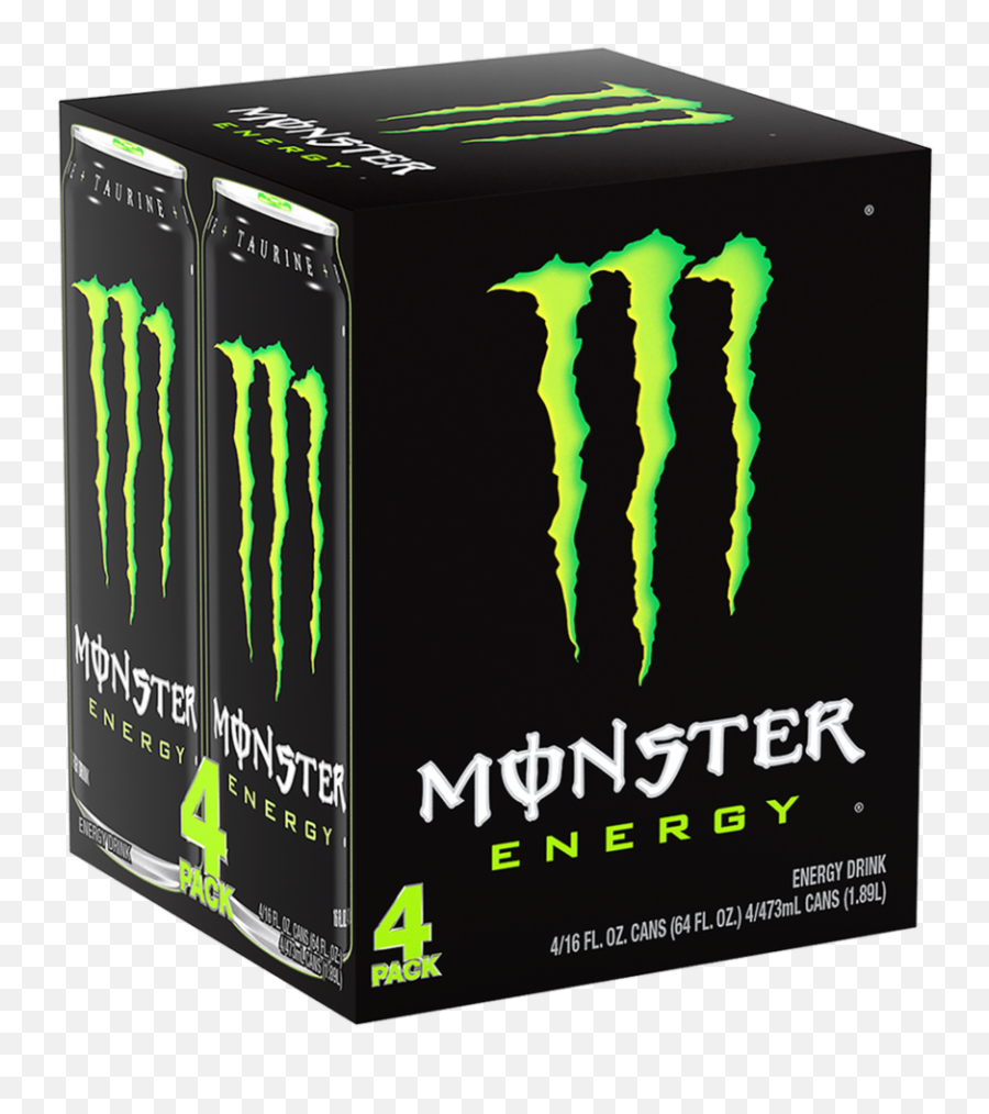 Monster Energy Drink - Monster Energy 4 Pack Png,Monster Energy Logo Png