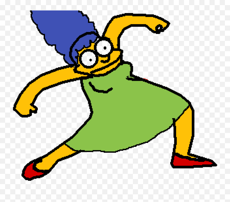 Marge Simpson Doing Orange Justice - Marge Orange Justice Png,Marge Simpson Png