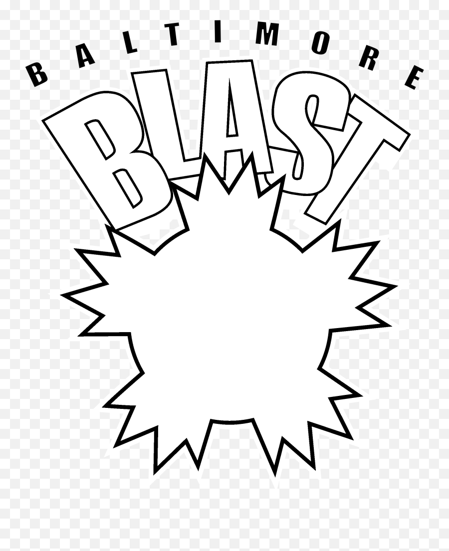 Blast Png - Baltimore Blast Logo Black And White Starburst Yoga Day Creative,Blast Png