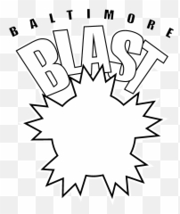 Blast Png - Baltimore Blast Logo Black And White Starburst Yoga Day Creative
