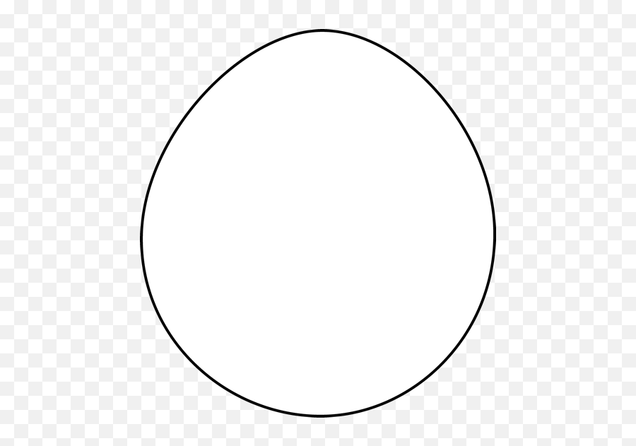 White Easter Egg Transparent Png Mart - Dot,White Circle Outline Png