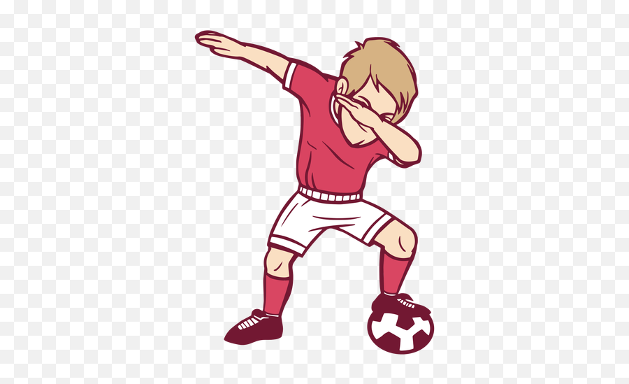 Boy Soccer Player Dab Illustration - Soccer Player Dabbing Png,Dab Transparent Background