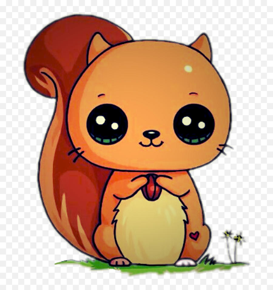 Download Hd Hamster Clipart Cute Girl - Animales Tiernos Y Tiernos Imagenes  De Animales Animados Png,Kawaii Transparent - free transparent png images -  