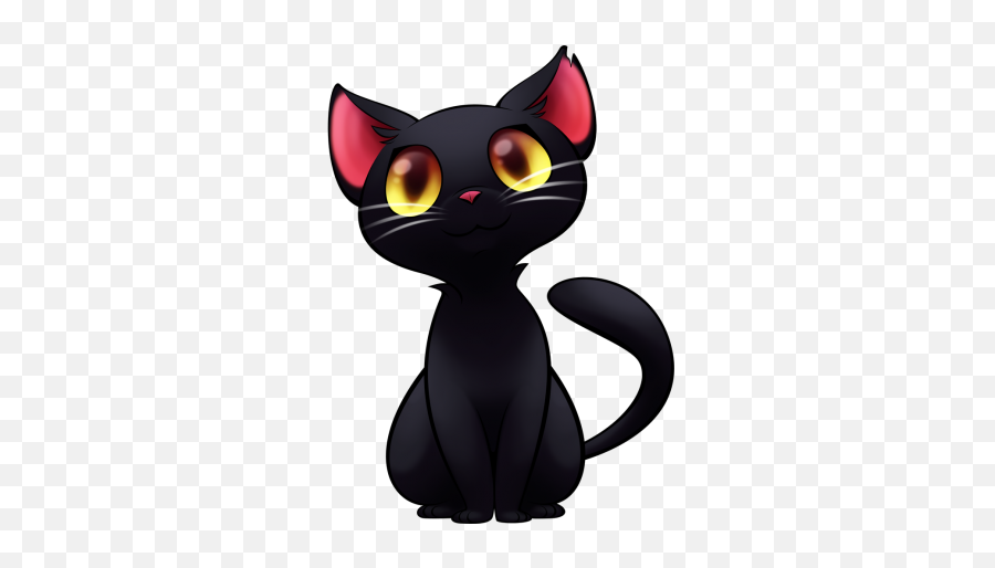 Black Cat Png Transparent Background - Freeiconspng Cartoon Cute Black Cat,Cute Cat Transparent