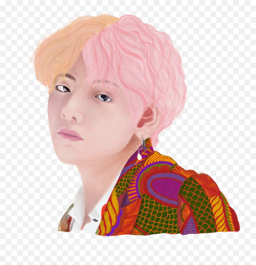 Kim Taehyung - Lace Wig Png,Kim Taehyung Png