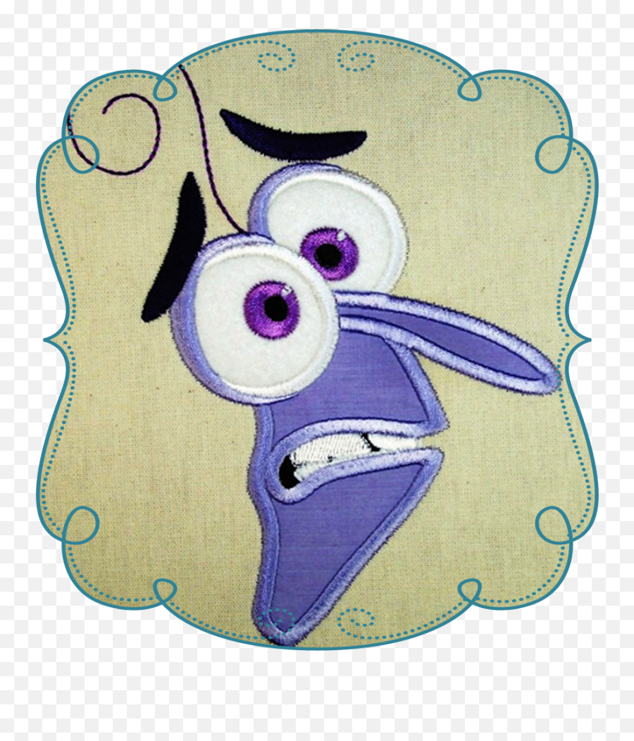 Scared Face Inside Out Applique - Paw Patrol Embroidery Designs Free Png,Scared Face Transparent