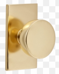 Tumalo Brass Interior Door Knob Set - Solid Png,Door Knob Png