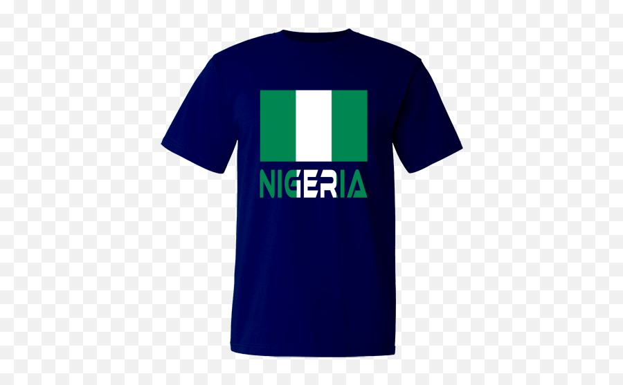 Nigerian Flag With The Word Nigeria Below In Colors Of - Unisex Png,Nigerian Flag Png