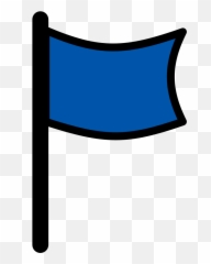 Flag Icon Darkblue - Transparent Background Red Blue Png